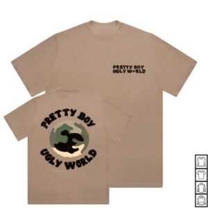 Pretty Boy Ugly World Merch Store Shop Camo World T-Shirt