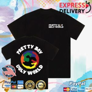 Pretty Boy Ugly World Merch Store Shop World Tee Black