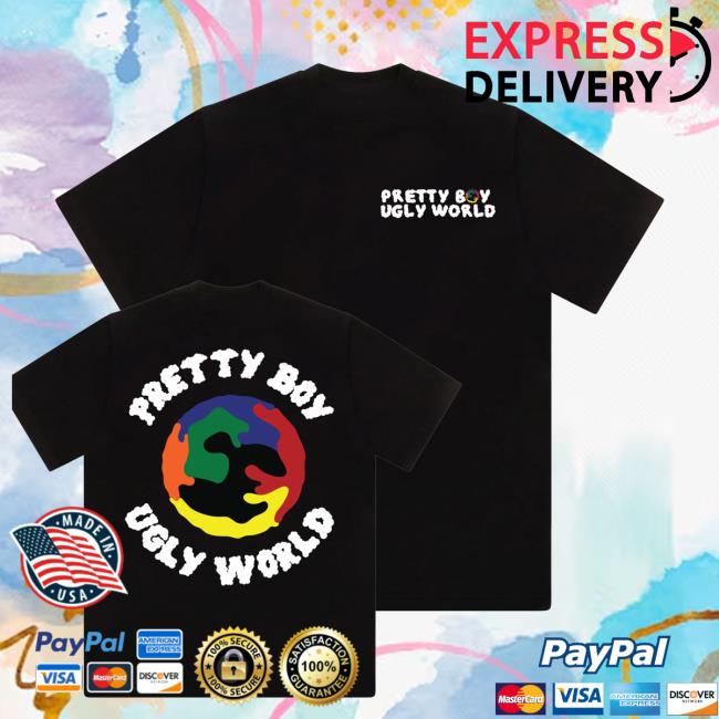 Pretty Boy Ugly World Merch Store Shop World Tee Black 3 Pretty Boy Ugly World Merch Store Shop World Tee Black