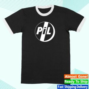 Public Image Ltd Merch Store Classic Logo Ringer Black White Trim