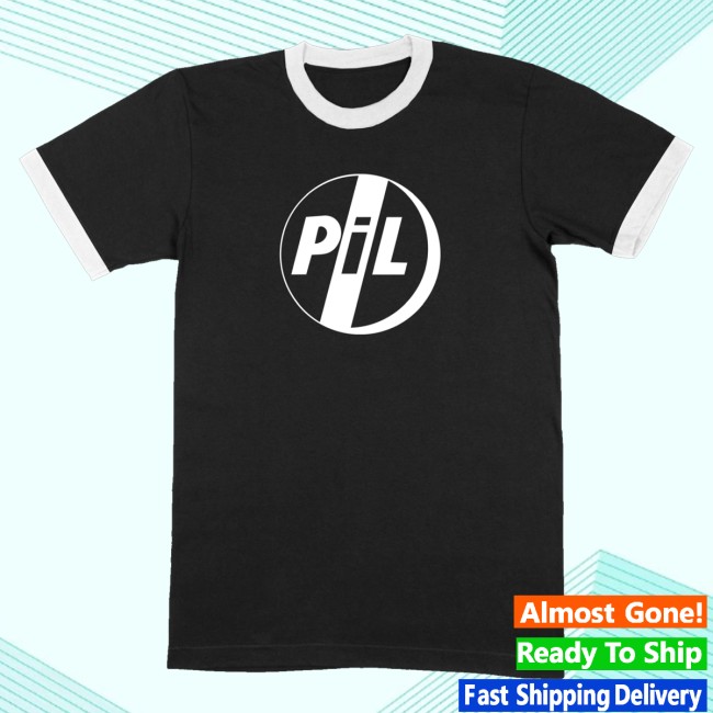 Public Image Ltd Merch Store Classic Logo Ringer Black White Trim