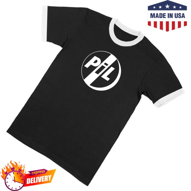 Public Image Ltd Merch Store Classic Logo Ringer Black White Trim