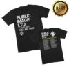 Public Image Ltd Merch Store This Is Not The Last Summer Tour 2026 Black T-Shirt