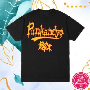 Punkandyo Merch Store Varsity Script Shirt Black