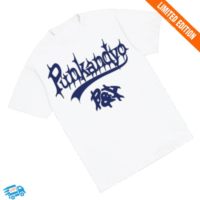 Punkandyo Merch Store Varsity Script Shirt White