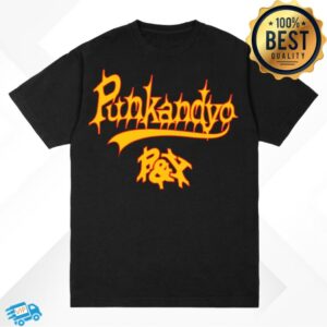 Punkandyo Merch Store Varsity Script T-Shirt Black