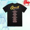 Queen Merch Store Queen Budapest 40Th Anniversary Tracklist Shirt