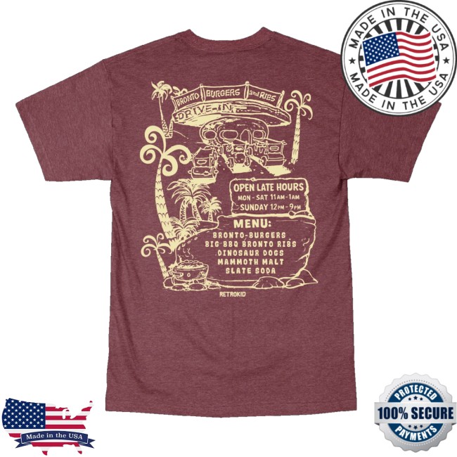 Retrokid Store Merch Flintstones Bronto Burgers Shirt 4 Retrokid Store Merch Flintstones Bronto Burgers Shirt