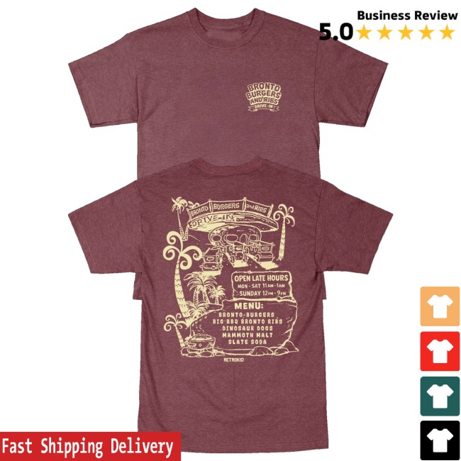 Retrokid Store Merch Flintstones Bronto Burgers Shirt 5 Retrokid Store Merch Flintstones Bronto Burgers Shirt