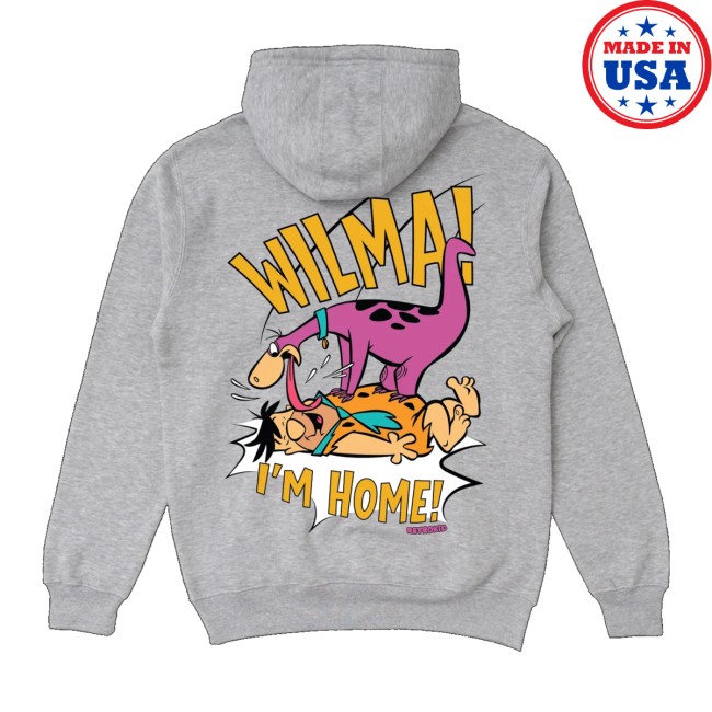 Retrokid Store Merch Flintstones Dino Hoodie - Heather Grey 4 Retrokid Store Merch Flintstones Dino Hoodie - Heather Grey