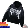 Revenge Store Merch Arch Logo Zip Washed Black-White