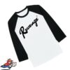 Revenge Store Merch Stamp Raglan Long Sleeve Black-White
