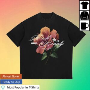 Rich And Lonely Merch Store Rich And Lonely Hibiscus Bloom Shirt Black
