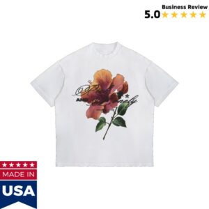 Rich And Lonely Merch Store Rich And Lonely Hibiscus Bloom Shirt White