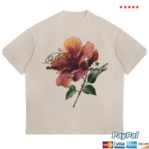 Rich And Lonely Merch Store Shop Rich And Lonely Hibiscus Bloom Tee Bone