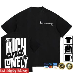 Rich And Lonely Merch Store Shop The Rich And The Lonely Tee Black