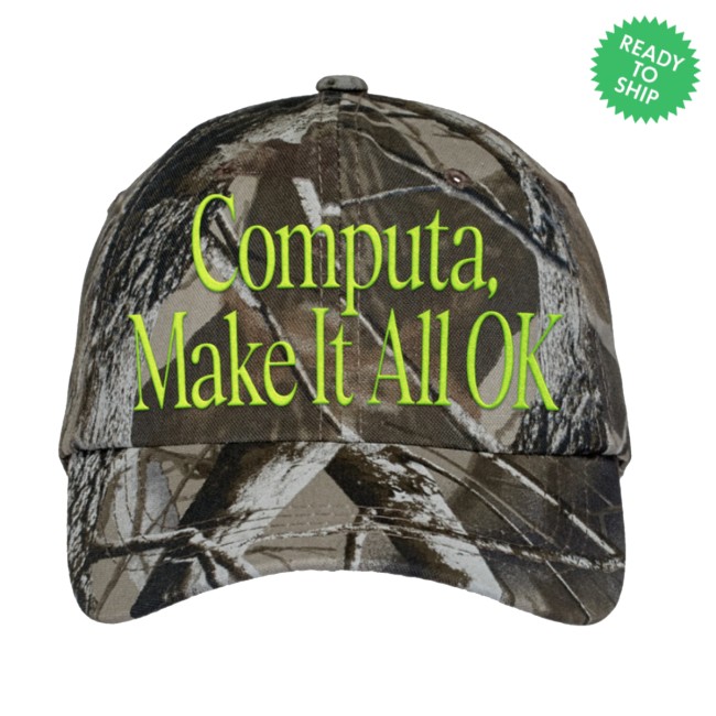 Rich Off Computer Store Merch Make It Okay Camo Hat