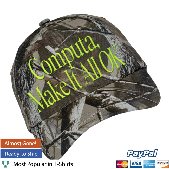 Rich Off Computer Store Merch Make It Okay Camo Hat