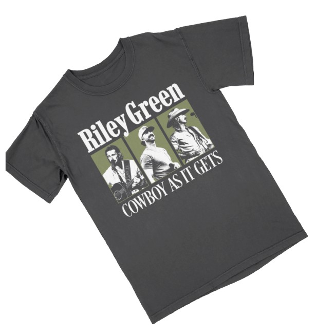 Riley Green Merch Shop Cowboy Photo Shirt 3 Riley Green Merch Shop Cowboy Photo Shirt