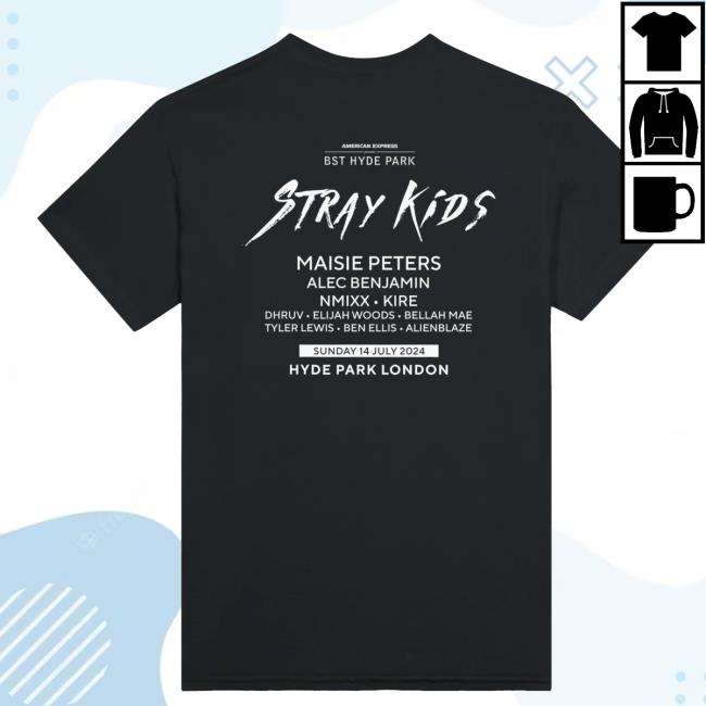 Bst Hydepark Merch Store BST Hyde Park Stray Kids Event T-Shirt 4 Bst Hydepark Merch Store BST Hyde Park Stray Kids Event T-Shirt