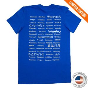 Wikimedia Merch Shop Globe Royal T-Shirt