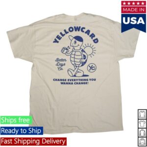 Yellow Card Band Merch Shop Better Days Logo T-Shirt