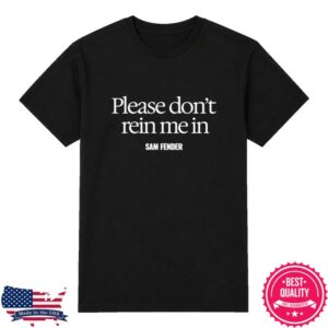 Sam Fender Merch Store Rein Me In Black Shirt