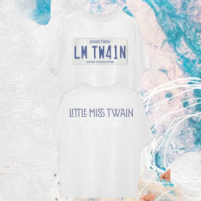 Shania Twain Store Merch Little Miss Twain License Plate Shirt 5 Shania Twain Store Merch Little Miss Twain License Plate Shirt