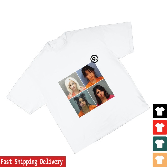 Snores Merch Store Female Mugshot White Shirt