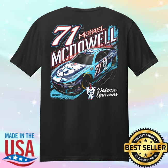 Spire Motorsports Merch Store #71 Michael Mcdowell Defense Unicorns T-Shirt 2026
