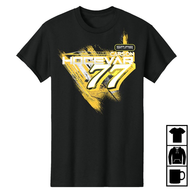 Spire Motorsports Merch Store #77 Carson Hocevar Zeigler T-Shirt 2026