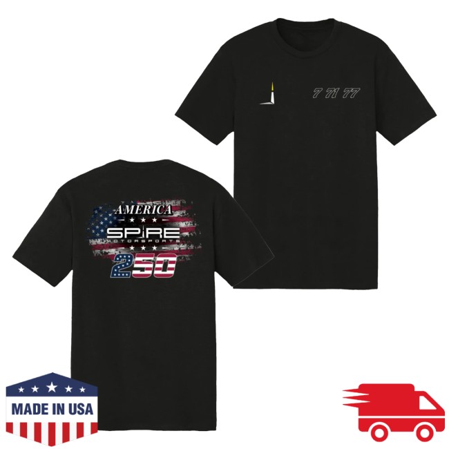 Spire Motorsports Merch Store Spire Motorsports America 250 T-Shirt 2026