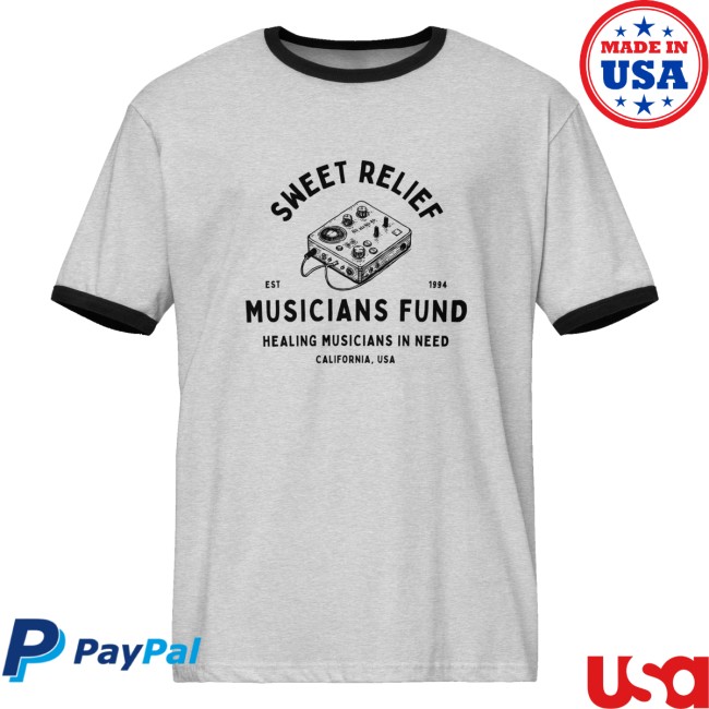 Sweet Relief Merch Store Sr Unisex Audio Ringer T-Shirt