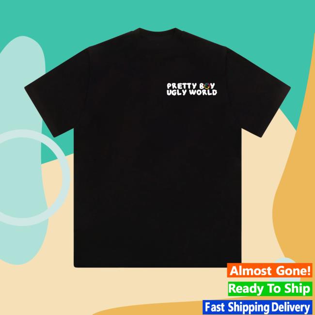 Pretty Boy Ugly World Merch Store Shop World Tee Black 5 Pretty Boy Ugly World Merch Store Shop World Tee Black