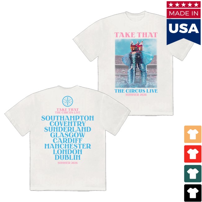 Take That Merch Store The Circus Live Admat Tee 5 Take That Merch Store The Circus Live Admat Tee