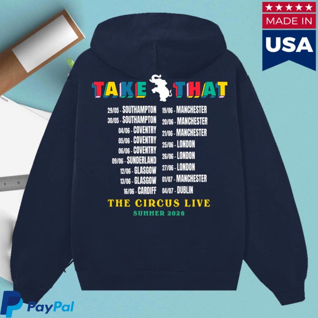 Take That Merch Store The Circus Live Navy Hoodie 4 Take That Merch Store The Circus Live Navy Hoodie