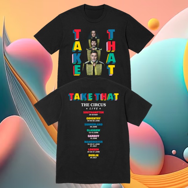 Take That Merch Store The Circus Live Tour Photo Dates Shirt 5 Take That Merch Store The Circus Live Tour Photo Dates Shirt