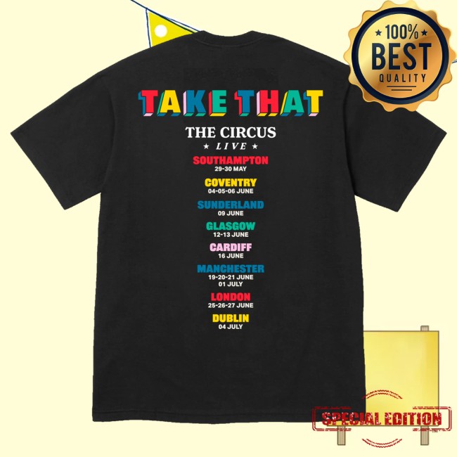Take That Merch Store The Circus Live Tour Photo Dates Tee 4 Take That Merch Store The Circus Live Tour Photo Dates Tee