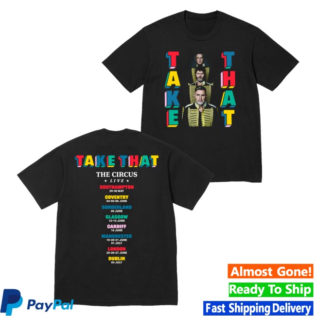 Take That Merch Store The Circus Live Tour Photo Dates Tee 5 Take That Merch Store The Circus Live Tour Photo Dates Tee