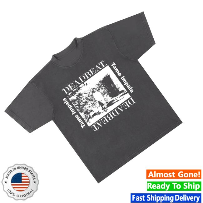 Tame Impala Merch Shop Deadbeat Washed Black Photo Tee 3 Tame Impala Merch Shop Deadbeat Washed Black Photo Tee