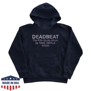 Tame Impala Merch Store Deadbeat Navy Pullover Hoodie