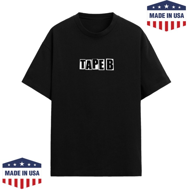 Tape B Store Merch Tape B - Bootleg Tee Black 3 Tape B Store Merch Tape B - Bootleg Tee Black