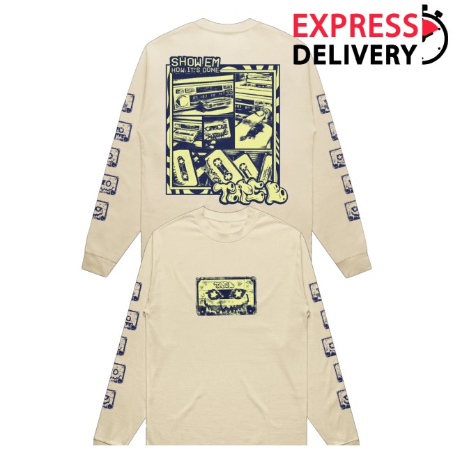 Tape B Store Merch Tape B - Dashboard Longsleeve Cream 5 Tape B Store Merch Tape B - Dashboard Longsleeve Cream
