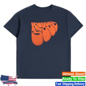 The Beatles Merch Store Rubber Soul Black & Orange Distressed Tee