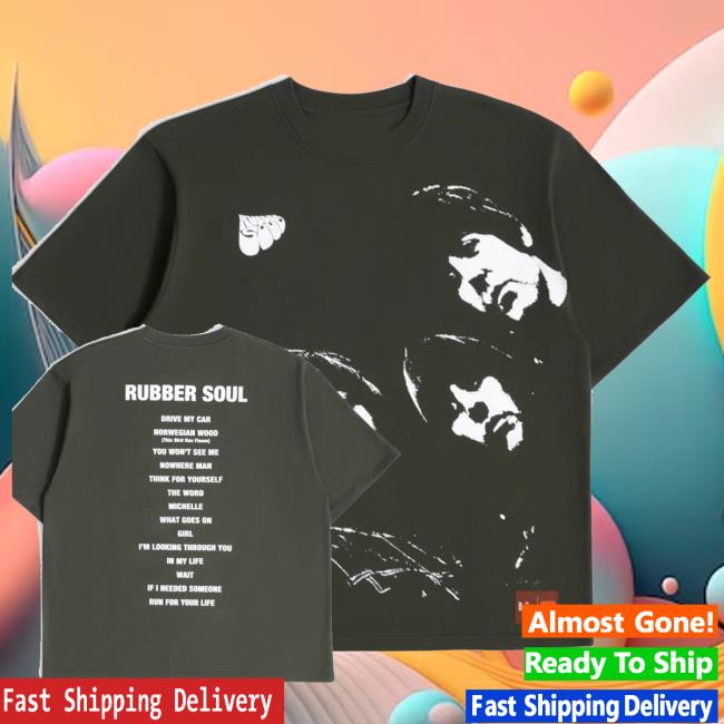 The Beatles Merch Store Rubber Soul Boxy Tracklist Tees 5 The Beatles Merch Store Rubber Soul Boxy Tracklist Tees