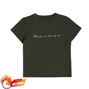 The Beatles Store Merch Rubber Soul Baby You Can Drive My Car Handwritten Baby Tee