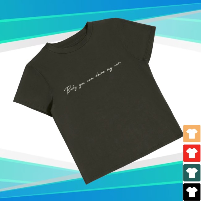 The Beatles Store Merch Rubber Soul Baby You Can Drive My Car Handwritten Baby Tee 3 The Beatles Store Merch Rubber Soul Baby You Can Drive My Car Handwritten Baby Tee