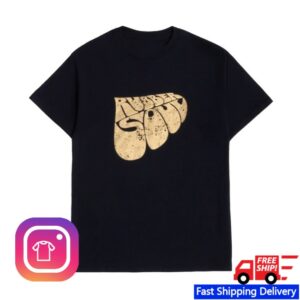 The Beatles Store Merch Rubber Soul Black Gold Foil Shirt