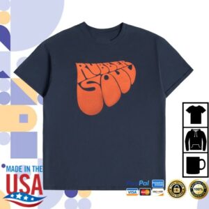The Beatles Store Merch Rubber Soul Black & Orange Distressed Shirt