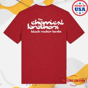 The Chemical Brothers Merch Store Block Rockin Beats Red Shirt